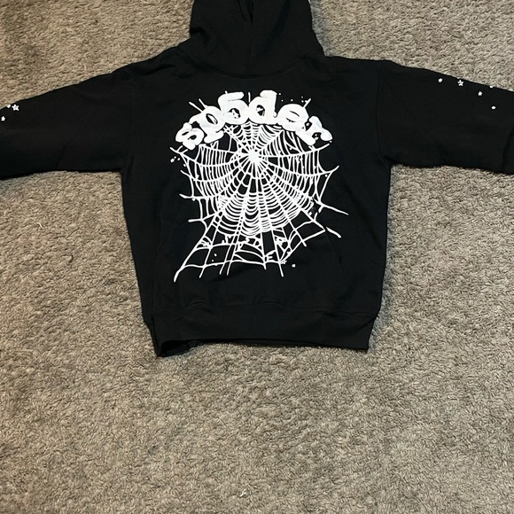 Black and white spider hoodie